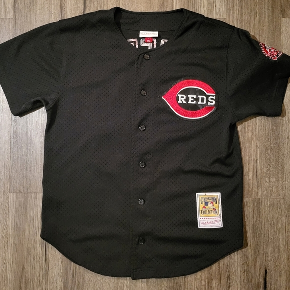 Mitchell & Ness MLB Cincinnati Reds #30 Ken Griffey Jr. 2000 Jersey Mens Size M